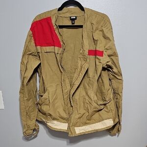 Men's XL Star Wars Finn / Poe Tan and Red Jacket